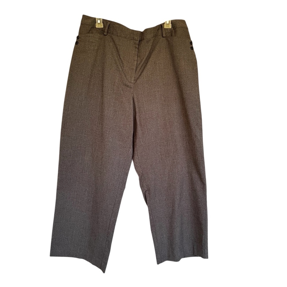 Jaclyn Smith Classic Straight Leg Dress Pants Gray Size 18 casual office fashion